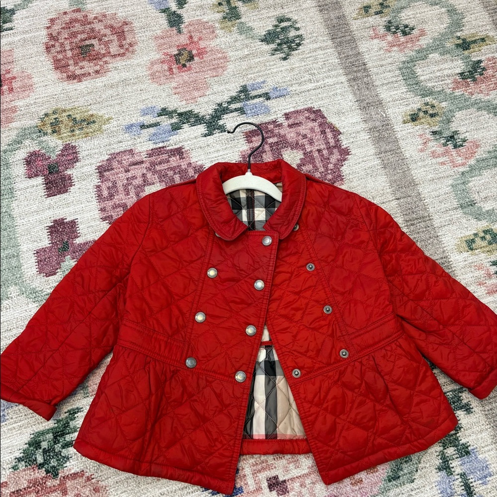 Authentic Burberry children’s quilted jacket 4Y